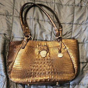 Brahmin bag bronze crocodile